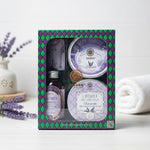 Set Regalo Lavanda | Doccia, Scrub, Yogurt Corpo e Sapone Naturale