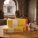 Incenso Golden Nag Temple - 15 gr | Resinoso e Terroso