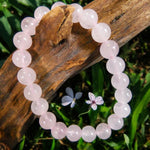 Braccialetto con Quarzo Rosa | Amore Incondizionato - Guarigione Emotiva - Calma Mentale