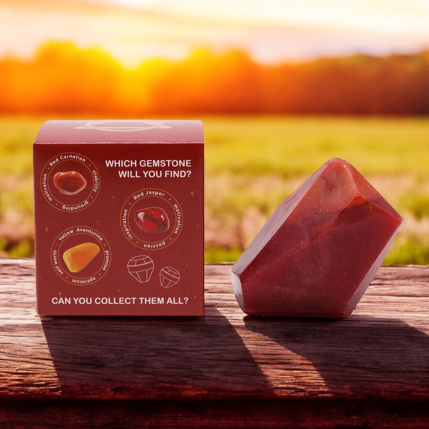 Sapone Elementale con Pietre - Fuoco | Energia e Passione