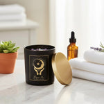 Candela d’Intenti in Vetro - Purifying Moon - 200 gr | Palo Santo & Lavanda