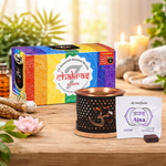 Set Chakra - Aromafume: Diffusore + 14 Mattoncini d’Incenso