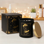 Candela d’Intenti in Vetro con Pietre - Love Spellin - 200 gr | Rosa & Peonia