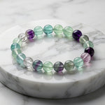 Braccialetto con Fluorite | Chiarezza Mentale e Focus - Protezione Energetica - Equilibrio Emotivo