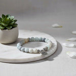 Braccialetto con Amazzonite - Loto | Autostima - Chiarezza Comunicativa - Calma