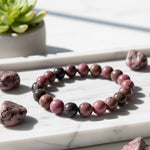 Braccialetto con Rodonite | Guarigione Emotiva - Autostima - Armonia nelle Relazioni