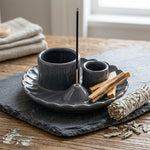 Supporto per Palo Santo, Smudge e Incensi - Grigio | Fiore di Loto