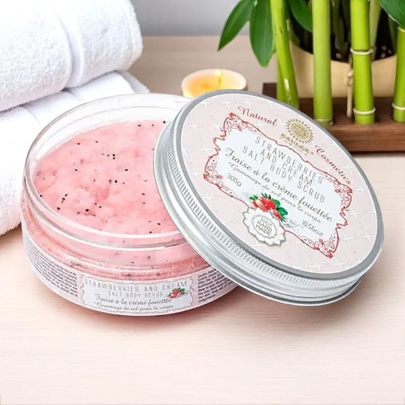 Scrub Corpo al Sale Marino - Fragole e Panna - 300 gr