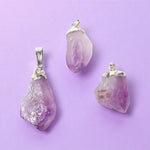 Ciondolo con Ametista Grezza | Lucidità Mentale - Calma - Concentrazione