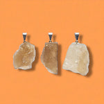 Ciondolo con Citrino Grezzo | "Pietra del Successo" - Ottimismo - Creatività - Abbondanza