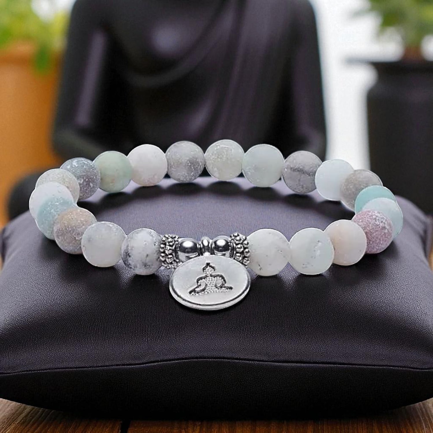 Braccialetto con Amazzonite - Buddha | Calmante - Riequilibrante - Protettiva