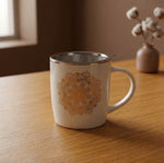 Tazza con Infusore | Mandala Bianco
