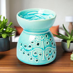 Brucia Essenze in Ceramica Turchese | Albero Della Vita