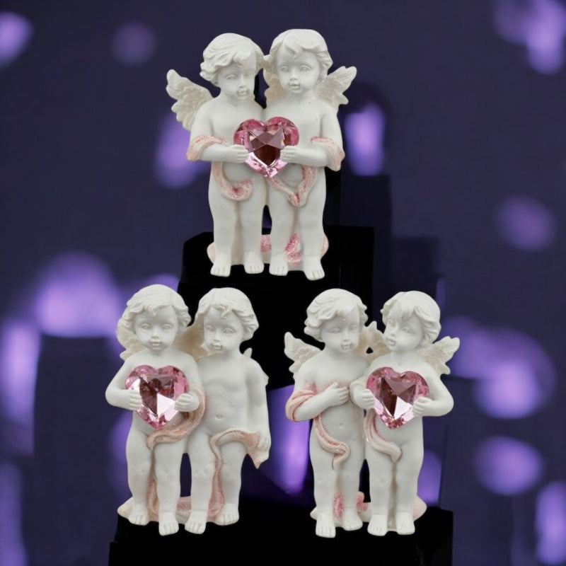 3 Statuette Cherubino – Amore Eterno | Simbolo di Purezza e Serenità