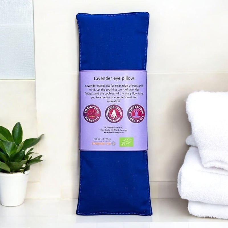 Cuscino per Occhi alla Lavanda e Semi di Lino - Blu | Relax Naturale - Riduce lo Stress