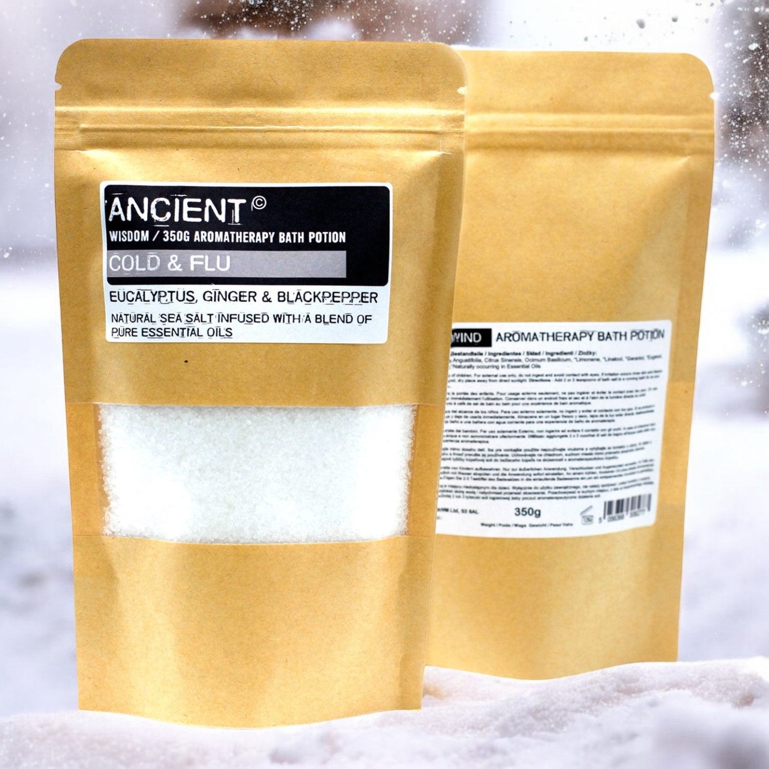 Sali da Bagno – Raffreddore e Influenza 350gr | Eucalipto, Zenzero e Pepe Nero