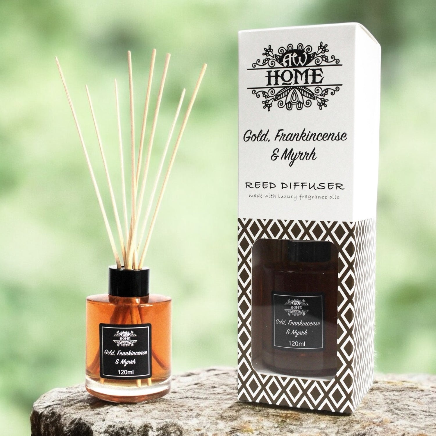 Diffusori 120ml - Oro, Incenso e Mirra | Fragranza Mistica e Raffinata