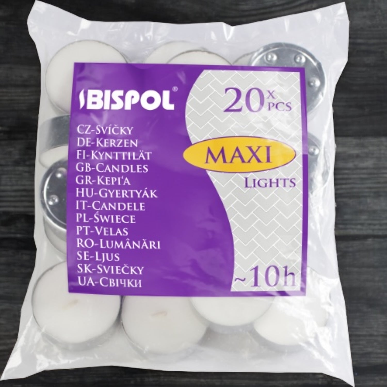 20 Lumini non Profumati - 10h - Formato Maxi