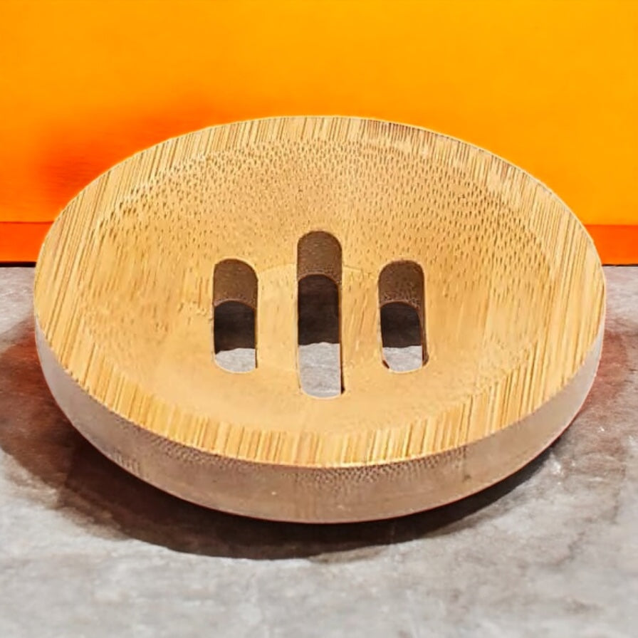 Porta Sapone in Bambù Rotondo – Naturale ed Elegante