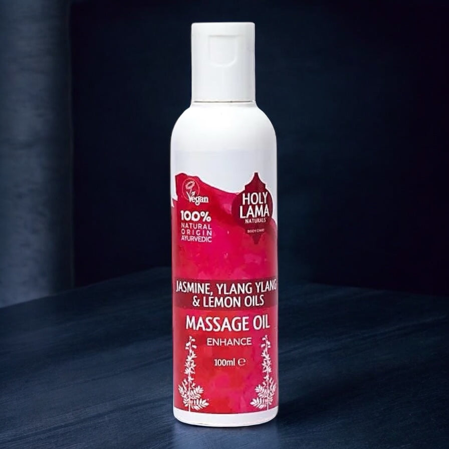 Olio Massaggio Ayurvedico Enhance di Holy Lama – Gelsomino e Ylang Ylang