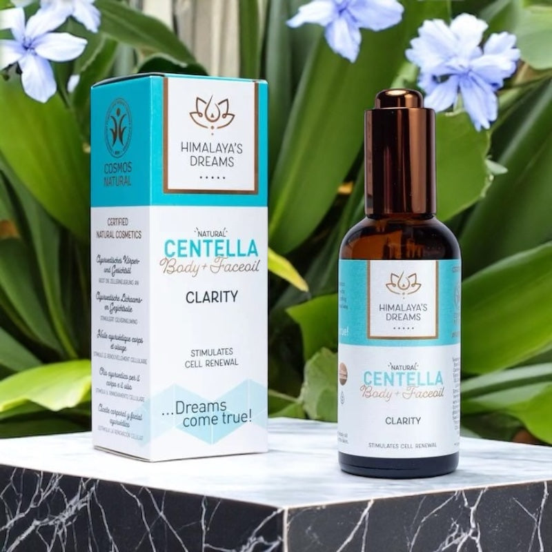 Olio Ayurvedico Corpo e Viso di Himalaya’s Dreams - Centella|Chiarezza - Elasticizzante e Tonificante