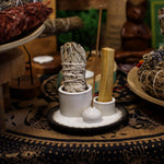 Supporto per Palo Santo, Smudge e Incensi - Bianco e Grigio | Mandala