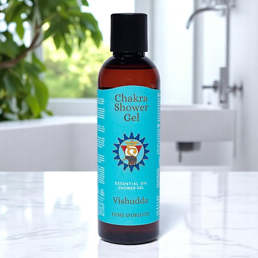 Gel Doccia 5° Chakra di Fiore D'Oriente – Vishuddha con Oli Essenziali