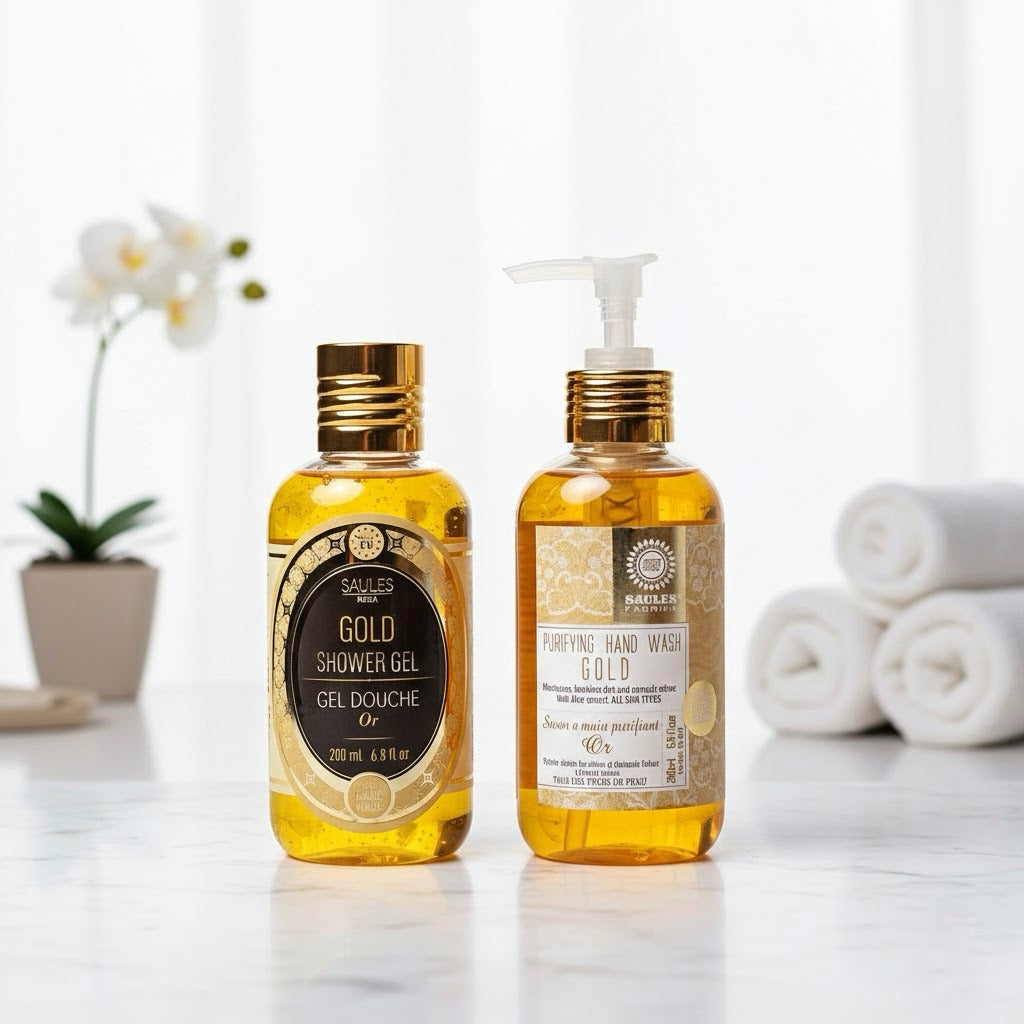 Set regalo Gold | Gel Doccia & Detergente Mani