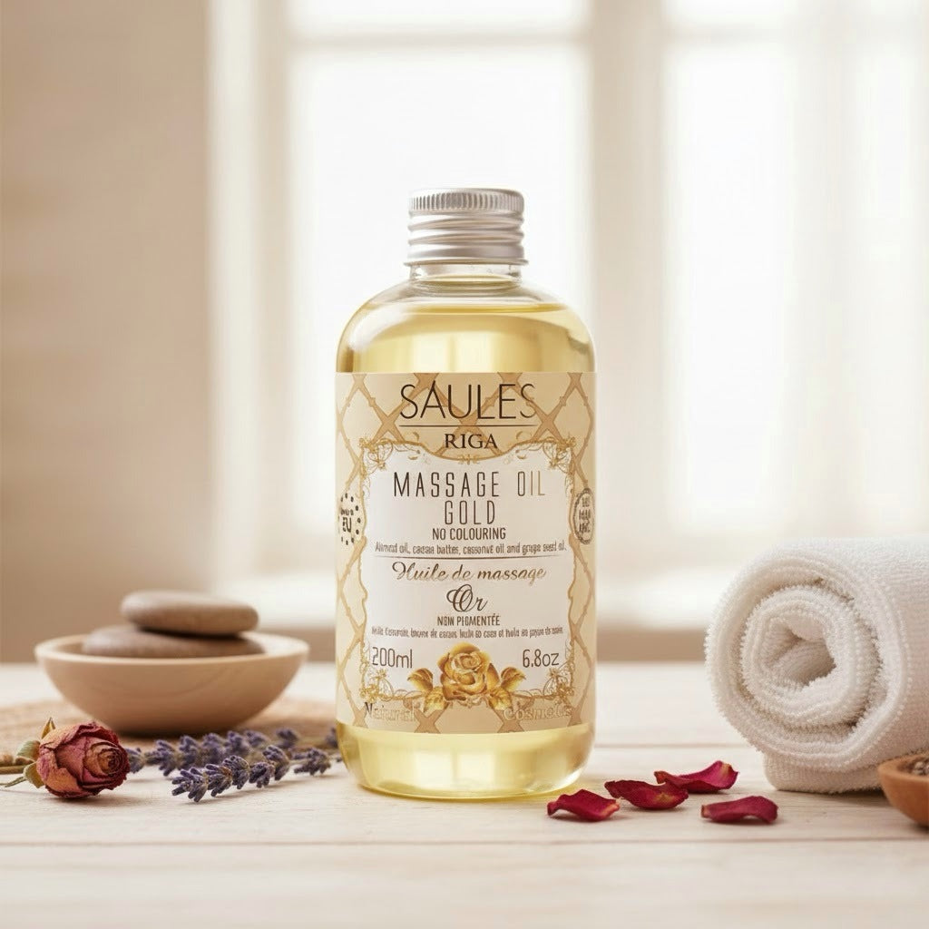 Olio da Massaggio Naturale - 200 ml | Gold