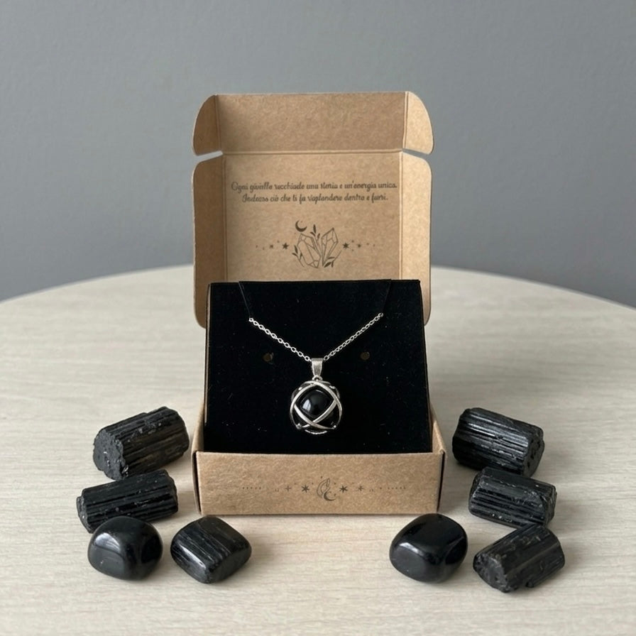 Collana Genesa con Tormalina Nera