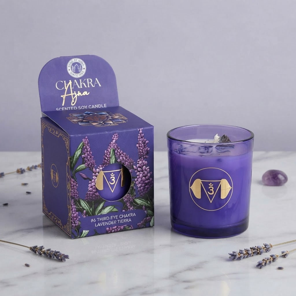 Candela 6° Chakra: Ajna |  Lavanda