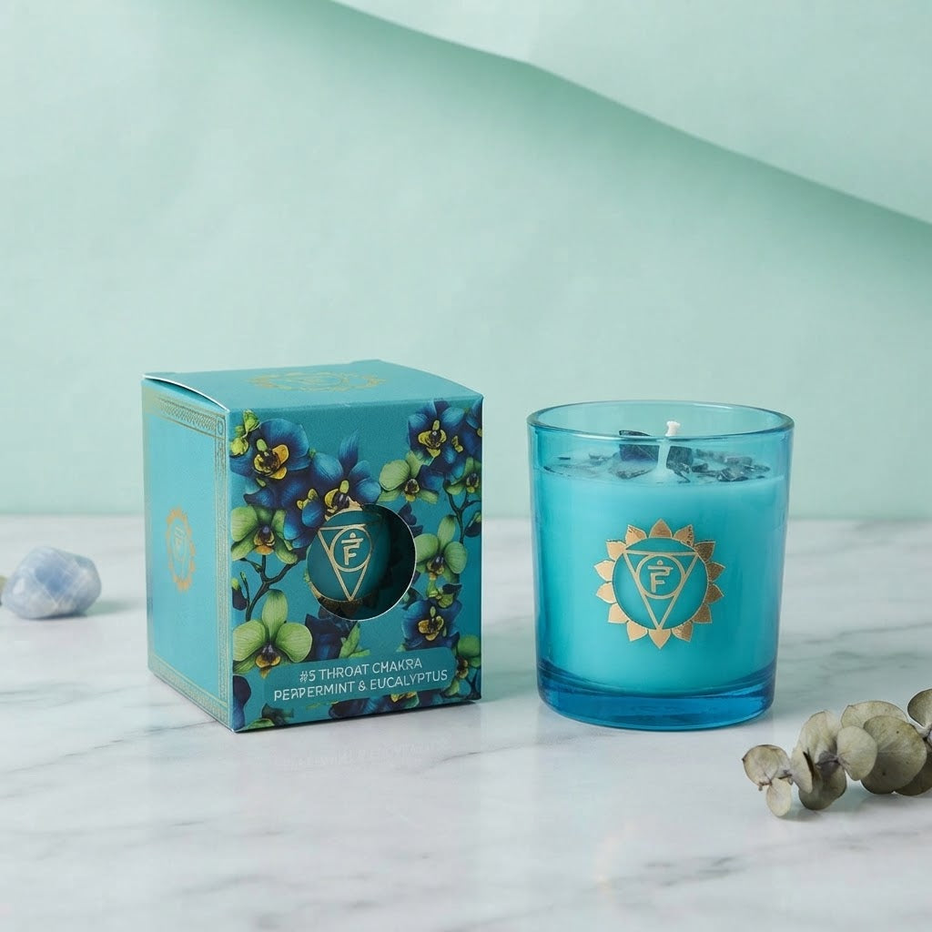 Candela 5° Chakra: Vishuddha | Menta Piperita & Eucalipto