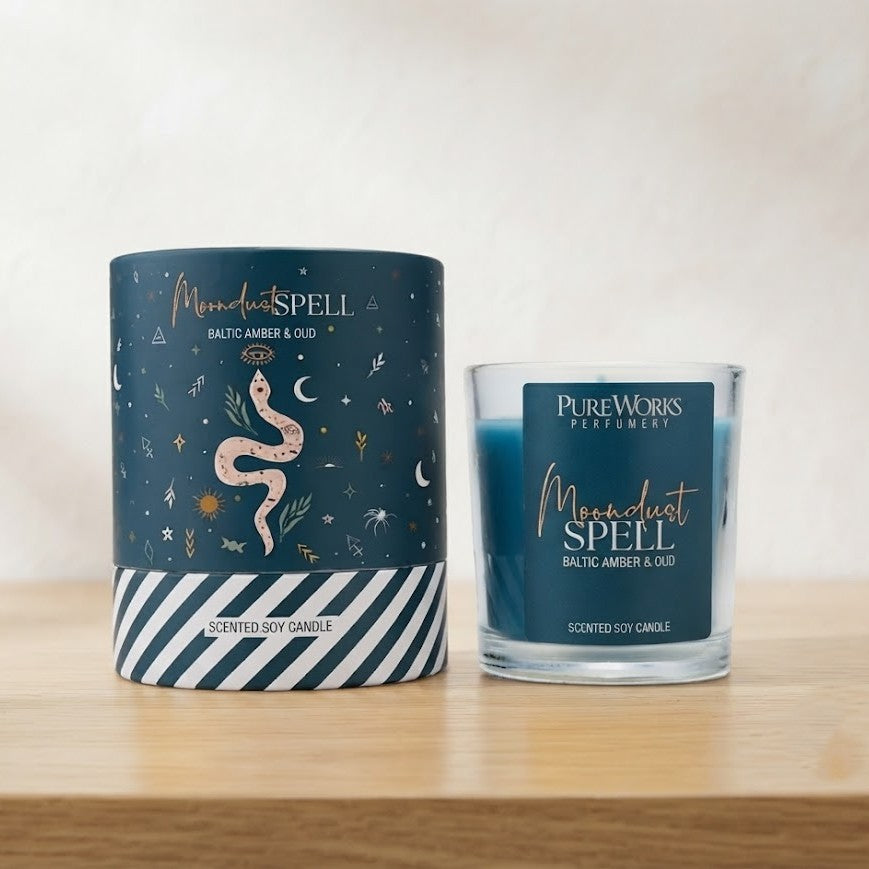 Candela "Celestial Magic" - 120 gr | Incantesimo Polvere di Luna