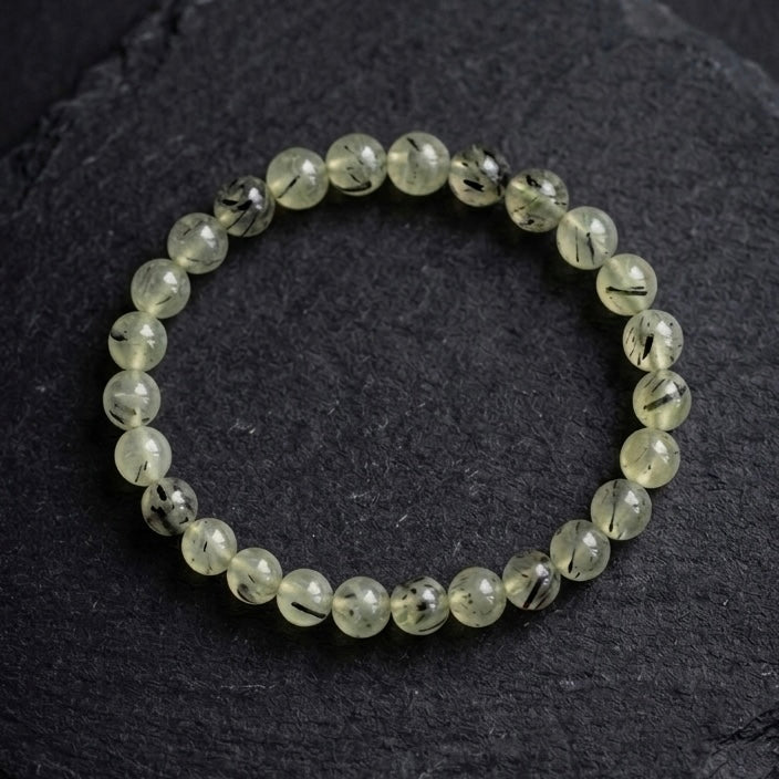 Braccialetto con Prehnite | Amore Incondizionato - Chiarezza Mentale - Ansia, Paure e Incubi