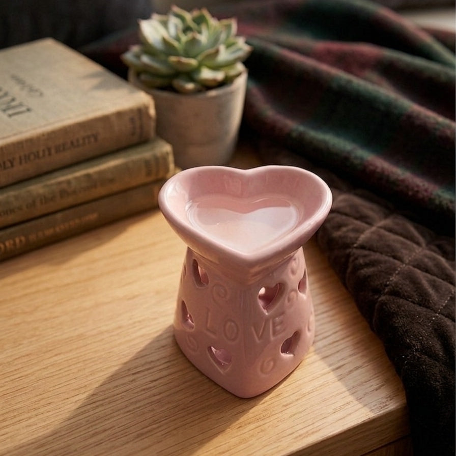 Brucia Essenze Rosa in Ceramica | Cuore