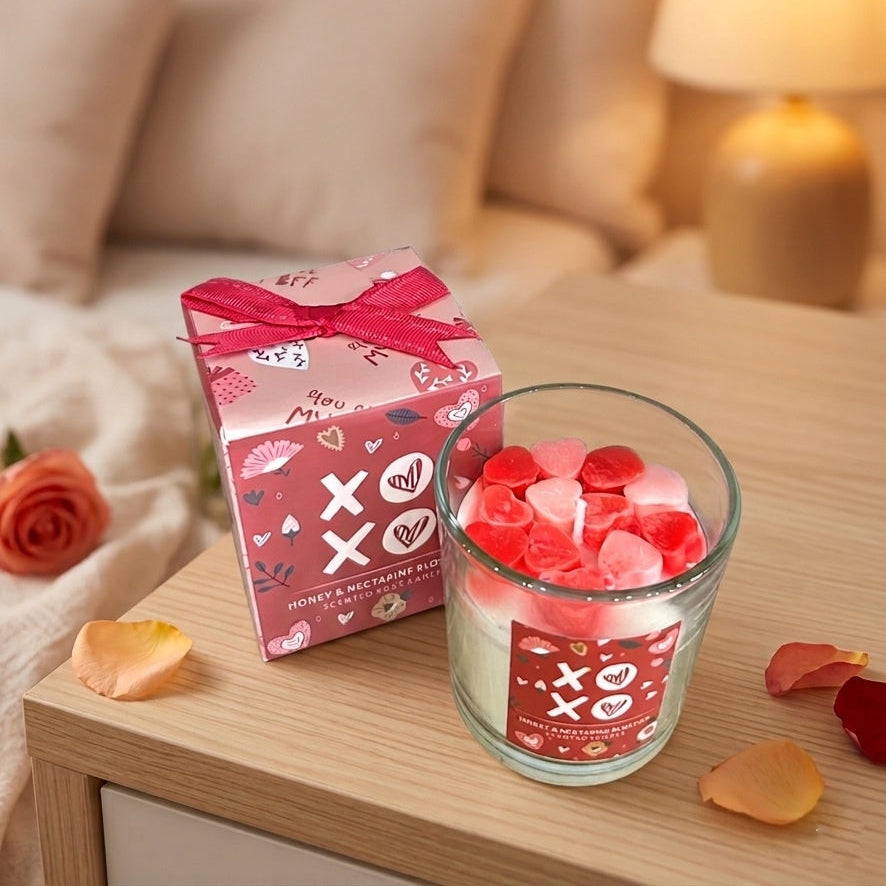 Candela "l'Amore Profumato di Cupido" - XoXo | Miele e Nettarina