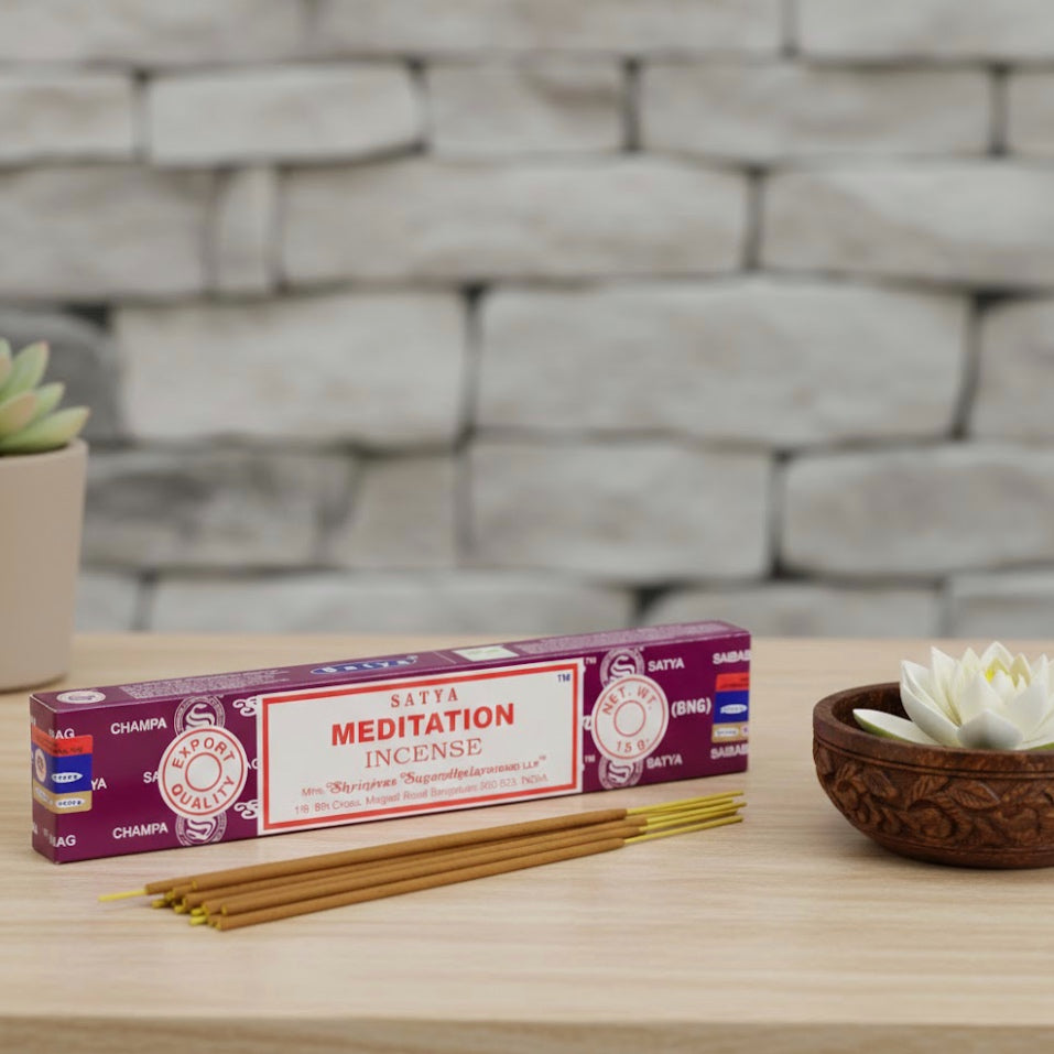 Incenso Satya Meditation - 15 gr | Rilassante e Speziato