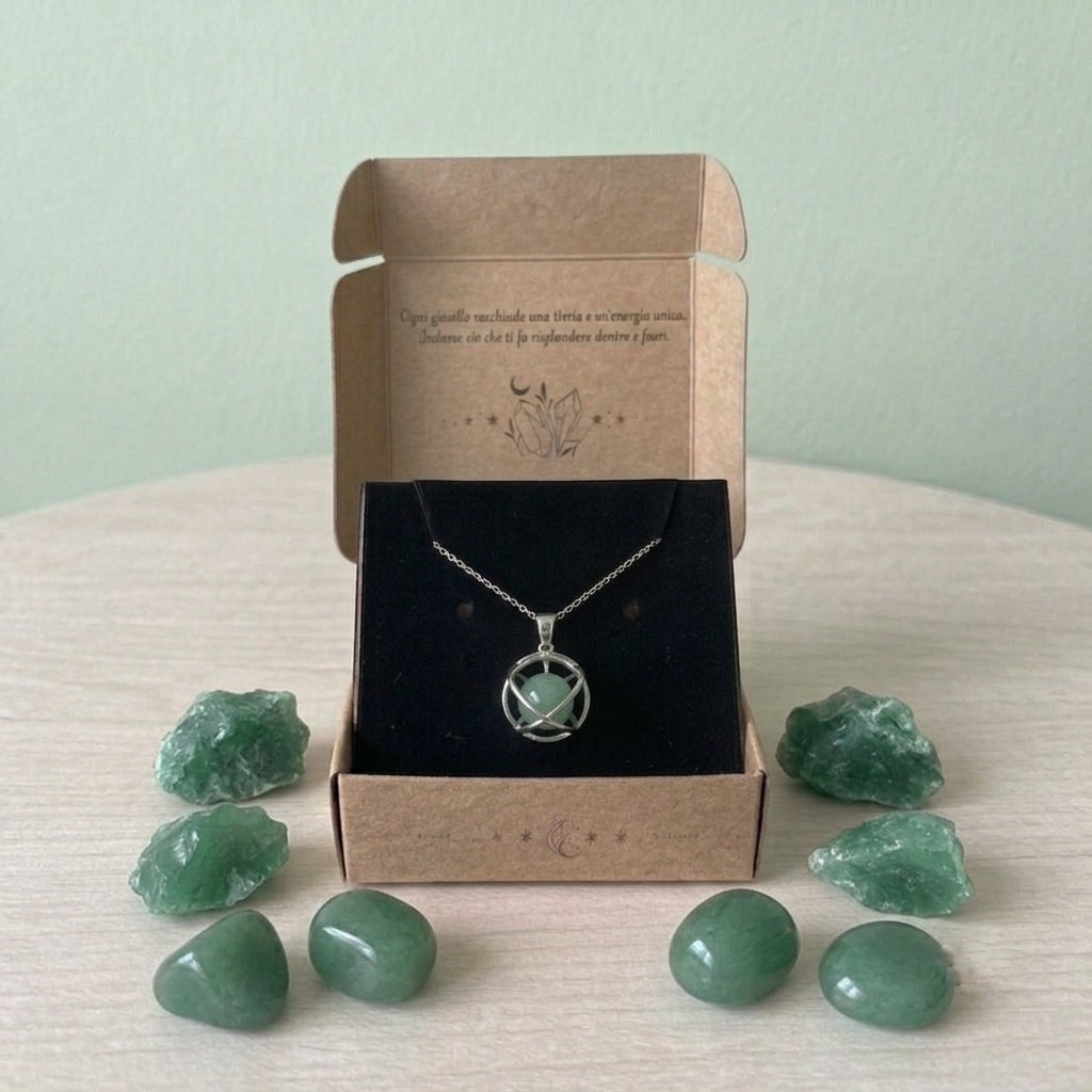 Collana Genesa con Avventurina Verde