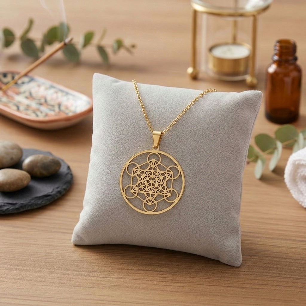 Collana in Acciao Inossidabile - Metatron | Oro