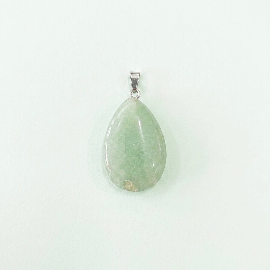 Ciondolo con Giada Verde - Goccia | Armonia nelle Relazioni - Equilibrio Emotivo - Prosperità e Abbondanza