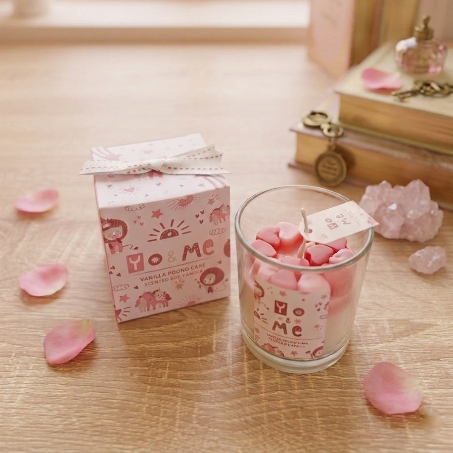 Candela "l'Amore Profumato di Cupido" - You and Me | Vaniglia e Latte