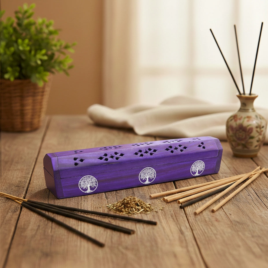 Brucia Incensi in Legno di Mango | Albero della Vita