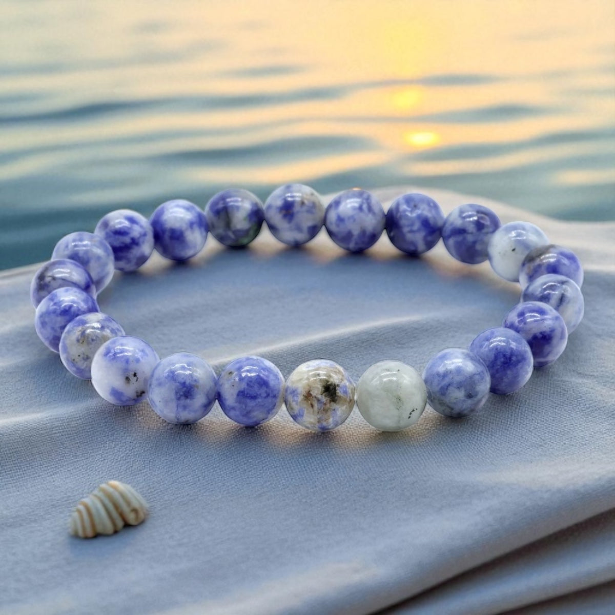 Braccialetto con Sodalite | Favorisce la Comunicazione & Equilibrio Emotivo