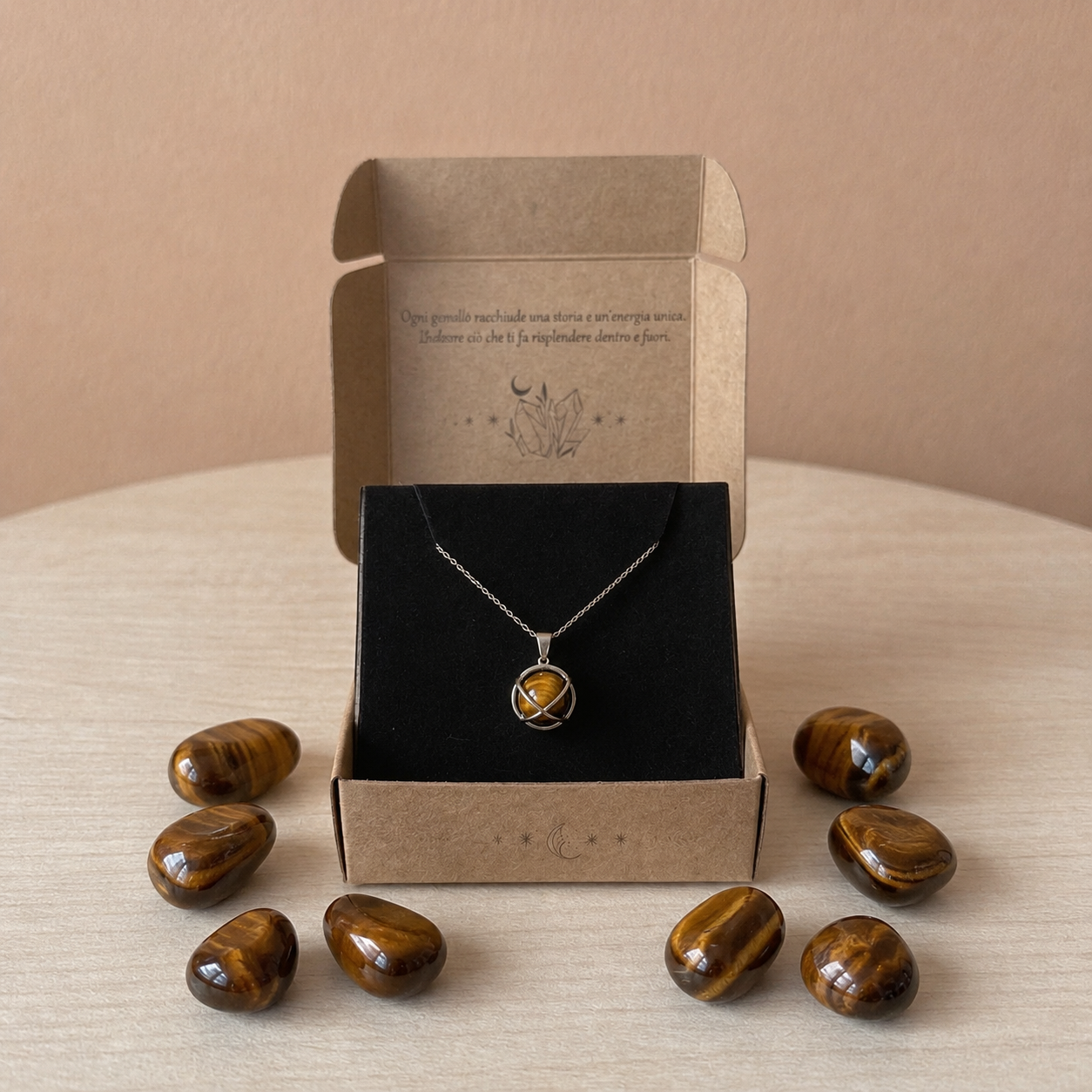 Collana Genesa con Occhio di Tigre