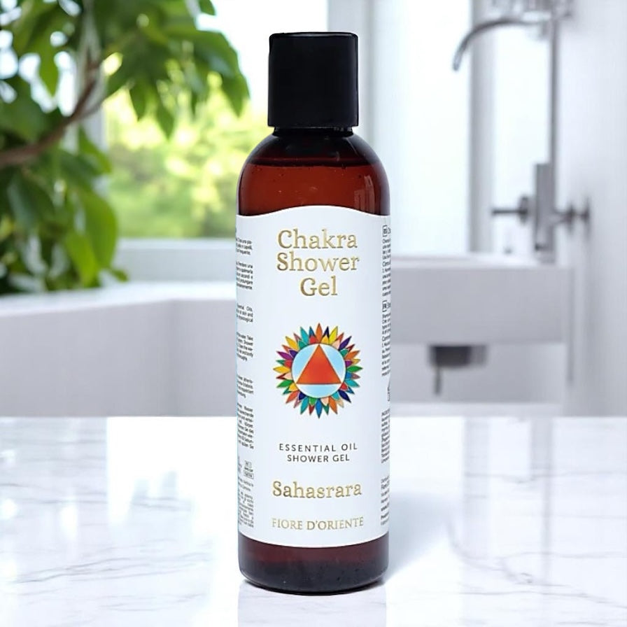 Gel Doccia 7° Chakra di Fiore D'Oriente – Sahasrara con Oli Essenziali