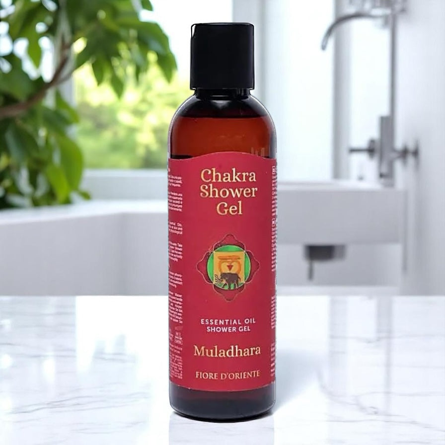 Gel Doccia 1° Chakra di Fiore D'Oriente – Muladhara con Oli Essenziali