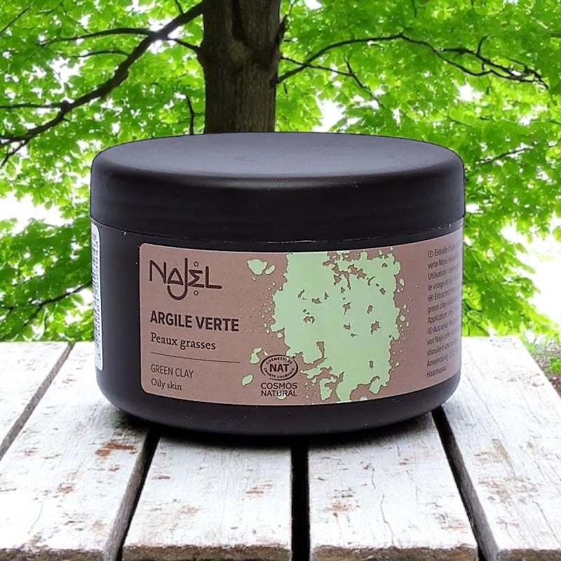 Maschera Viso in Polvere Argilla Verde - Najel - Purificante e Riequilibrante