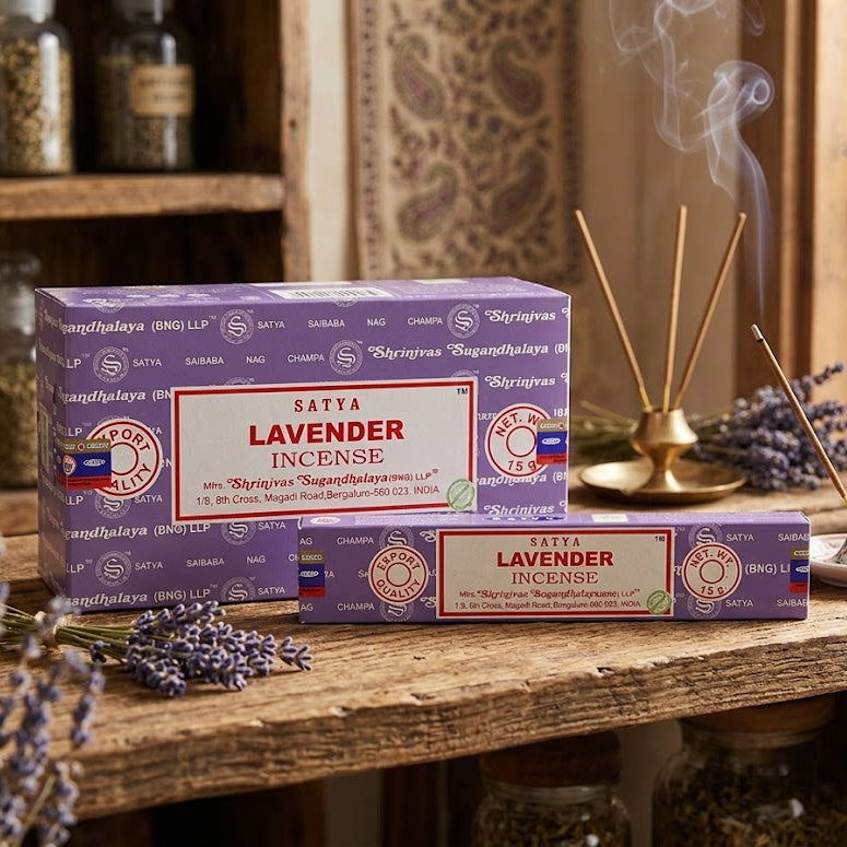 Incenso Satya Lavanda - 15 gr | Rilassante e Floreale