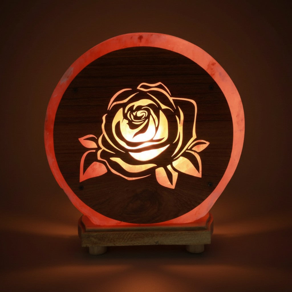 Lampada di sale con LED | Rosa