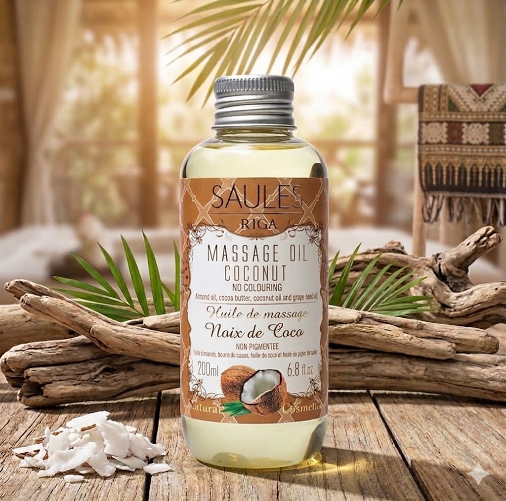 Olio da Massaggio Naturale - 200 ml | Cocco